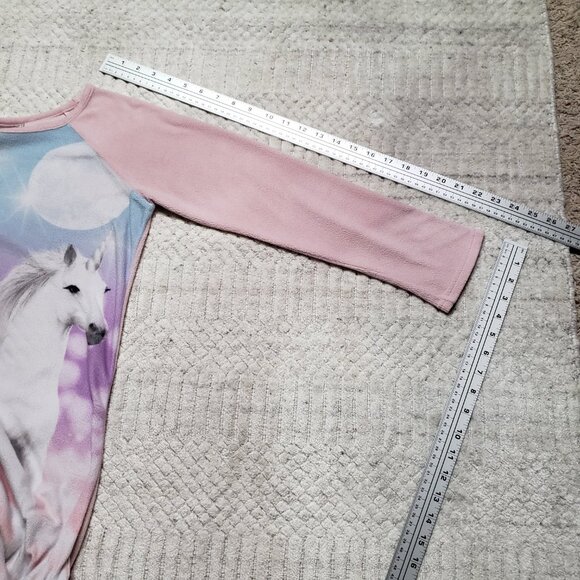Wonder Nation Unicorn Long Sleeve Top Size L 10-12 - Picture 4 of 8
